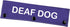 Deaf Dog Leash Wrap, Deaf Awareness Dog Sleeve, Social Distancing Dog Patch (Deaf Dog)