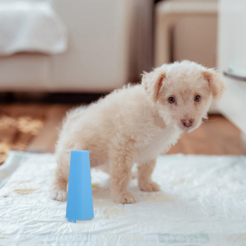 POPETPOP Dog Peeing Post for Indoor Potty Training Plastic Urine Column for Dogs Marking Post for Indoor Pee Pad