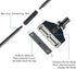 ZRDR Stainless Steel Algae Scraper, Aquarium Cleaning Tool for Glass Tanks, Adjustable Length, Durable