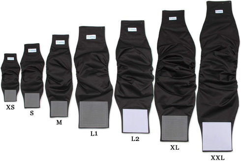 3 Pack Comfortable(M,13"-16" Teamoy Male Dog Diaper Wrap with Gray Lining, Washable Puppy Belly Bands, Super-Absorbent