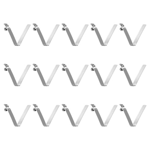 HARFINGTON 15pcs Single Button Kayak Paddle Snap Spring Clip, 30mm x 3.8mm for Tent Umbrella Camping