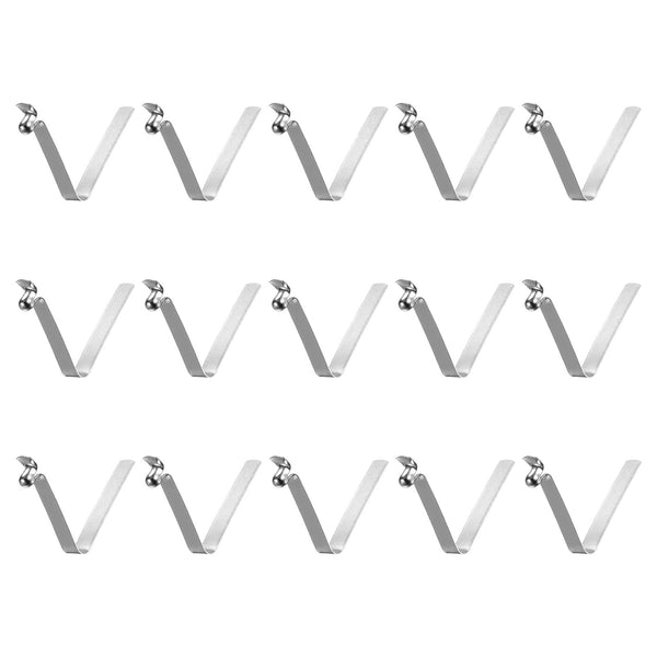 HARFINGTON 15pcs Single Button Kayak Paddle Snap Spring Clip, 30mm x 3.8mm for Tent Umbrella Camping