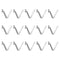HARFINGTON 15pcs Single Button Kayak Paddle Snap Spring Clip, 30mm x 3.8mm for Tent Umbrella Camping
