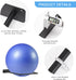 Large Stability Ball Wall Rack - Yoga Ball Storage Rack for Home or Commercial Gym Exercise Ball Organizer (2 Black)