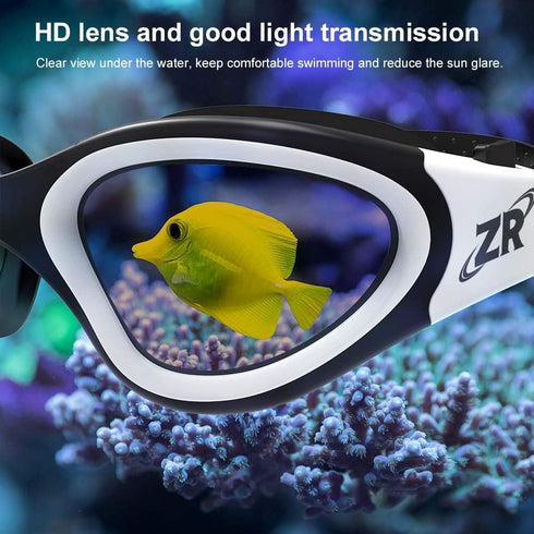 ZIONOR G1 Polarized Swimming Goggles - Unisex Adult Women Anti Fog 100% Anti UV Diving Goggles