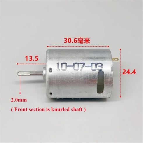 ILQMEHV 1pc RK-370PH-5030 370 3V 5V 6V 7.4V 30000RPM 24mm Mini Motor High Speed Large Micro Electric Motor DIY Car Boat