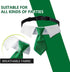 Dog Collar, Soft Polyester Bow Tie with Metal Buckle for Medium, Large, and Small Boys and Cats (Green/White)