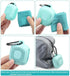 AKOAK 40CM Outdoor Travel Quick Drying Towel with Portable Creative Silicone Box, Microfiber Cold Sports Quick Drying
