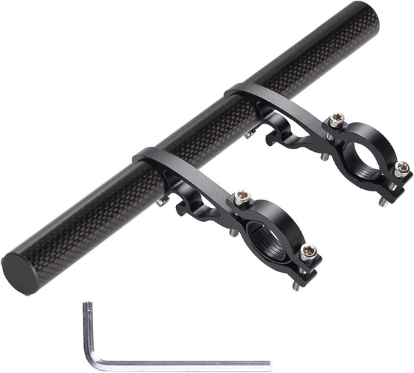 Yizhet Bike Handlebar Extender, Lightweight Durable Double Bracket for Bicycle Speedometer, GPS, Phone