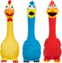 Hungdao 3 Pcs Horse Toys, Latex Squeaky Chicken Toy, Squeak Turkey Toy for Play, Funny Prank