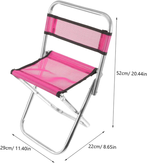 POPETPOP Multi-Functional Folding Stool Lightweight Portable Camping Chair Collapsible Outdoor Fishing Stool Durable