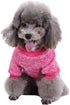 Pet Dog Classic Knitwear Sweater, Warm Winter Coat for Small Dogs (S, Rose)