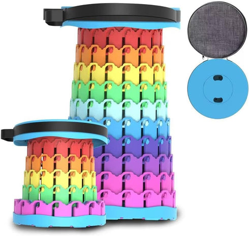 PWNQXS Portable Folding Chair (Rainbow)