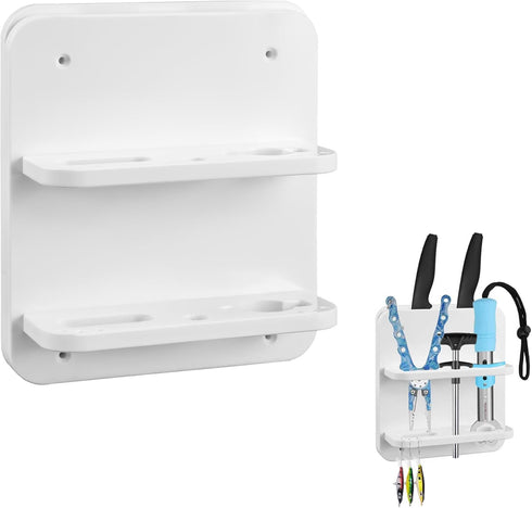 SUNOOM White Boat Knife Holder,Marine Plier Holder and Lure Holder (Horizontal Style)