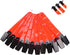 Hunting Accessories Reflective Trail Markers with Clips for Night-n-Day (Pack of 12), Orange