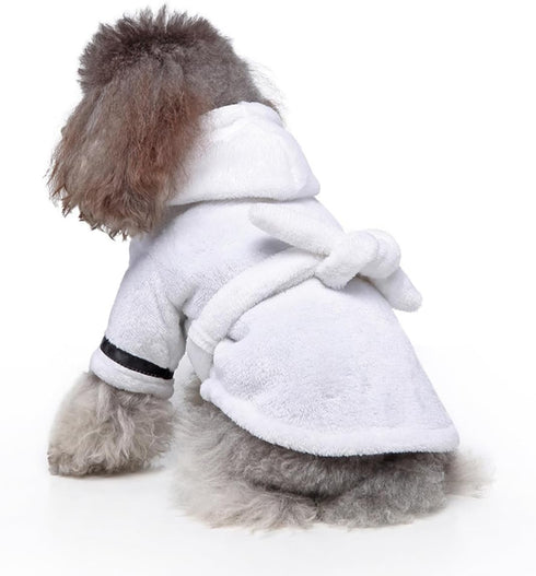 Generic Dog Bathrobe Quick Drying Dog Robe, Dog Hoodie Super Absorbent Towel for Drying Dogs, Adjustable Belly Strap