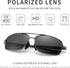SUNGAIT Ultra Lightweight Rectangular Polarized Sunglasses UV400 Protection