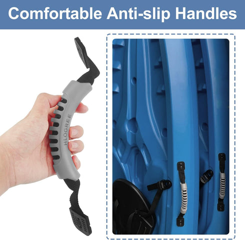 HLOGREE Kayak Handles 2/4 Pack, Replacement Handles with Rivets for Various Kayak Models