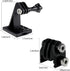 Picatinny Rails Airsoft Gun Rail Helmet Mounts Adapter for GoPro Action Camera (2 Black)