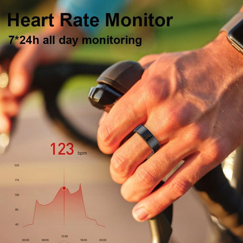 Smart Rings for Men Women, Fitness Rings Heart Rate Monitor, Sleep Tracker, Waterproof Fitness Tracker for iOS Android