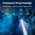 Scuba Diving Flashlight, 10000 Lumen IPX8 Waterproof Snorkeling Light, Rechargeable with 3 Modes