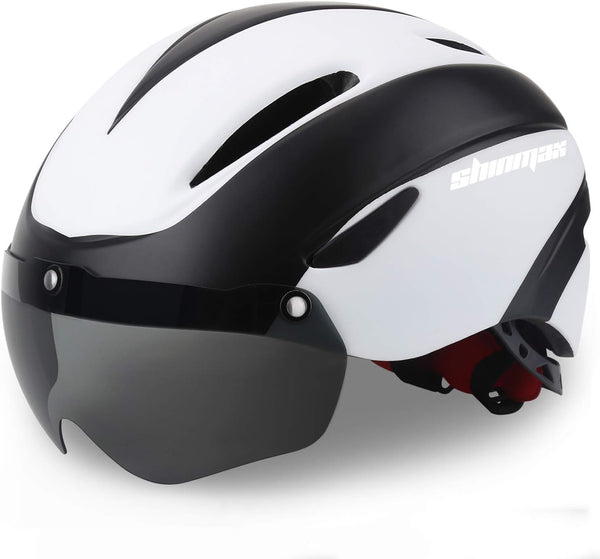 Shinmax Bike Helmet for Men Women, Adjustable Bicycle Helmet with Detachable Magnetic Goggles