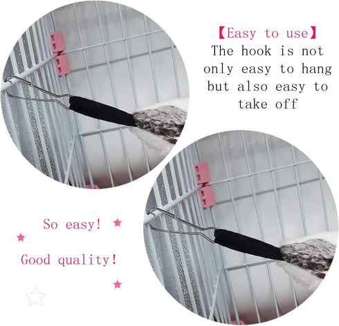 LEFTSTARER Bunkbed Sugar Glider Hammock, Medium Green-Heart, Small Pet Cage Accessories for Ferrets, Chinchillas,
