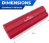 EasyGroomer Deshedding Brush for Dogs Cats - Red Undercoat Tool for Large and Small Pets, Perfect Clean for Grooming