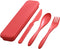 Portable Cutlery Set with Case, Reusable Plastic Knife, Fork, Spoon Tableware Set for Camping, Picnic, Office, School,