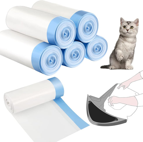 Harloon 100 Count 25" x 16" Cat Litter Box Liners Waste Drawer