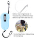 Retractable Dog Pet Leash, Heavy Duty Nylon Reflective Tape, Light Blue