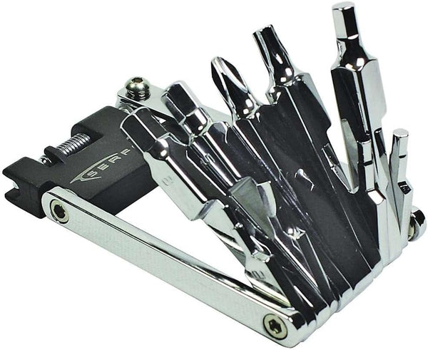 Serfas Slimline Mini Tool in Chrome for Easy Use