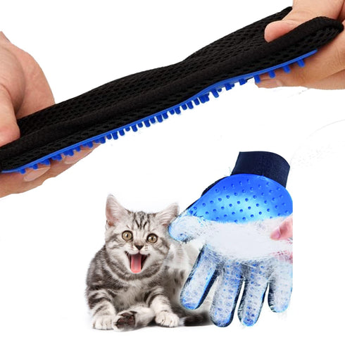Pet Grooming Glove, Comfortable Brush Glove for Dog, Cat, Rabbit, Perfect Hair Remover for Short and Long Fur