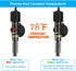 Mini 50W Aquarium Heater, Small Fish Tank Heater with Free Thermometer Sticker, 50 Watt.