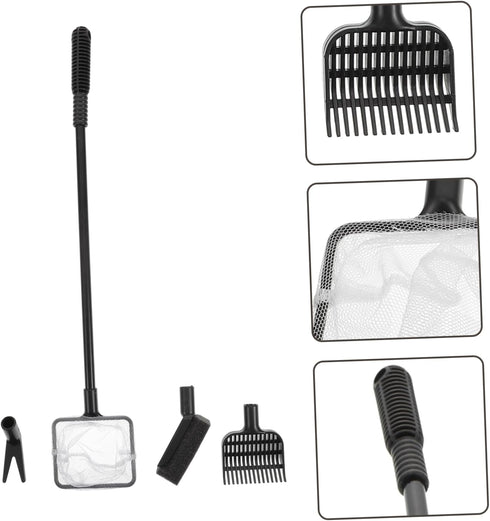 FOMIYES 1 Set Water Changer Siphon, Aquarium Sand Washing Machine, Gravel Rake, Fishnet Sponge Cleaning Tools