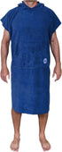 BESTA Surf Poncho, Wetsuit Changing Robe/Towel with Hood and Front Pocket. Thick Microfiber