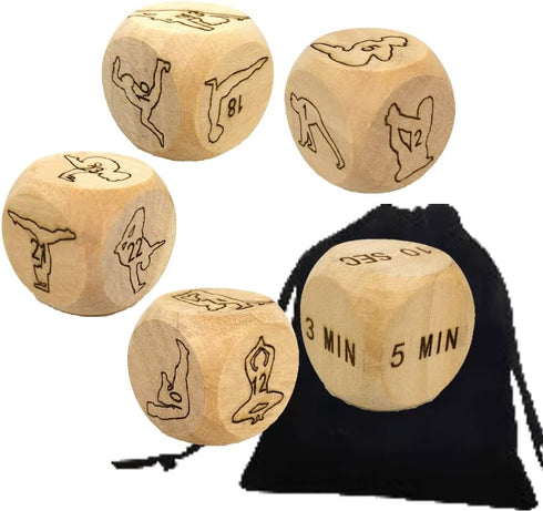 Generic 5Pcs Fun Naughty Night Yoga Dice Exercise Dice Improve Love - Fitness