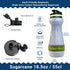 WATER-TO-GO Water Filter Bottle (18.5oz/55cl) - Eco-friendly Bioplastic, Incl. 3-in-1 Purifier Filter, Green Bundle for