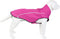 Mile High Life Dog Raincoat, Adjustable Waterproof Reflective Jacket for Small Medium Large Dogs (Hot Pink, M)