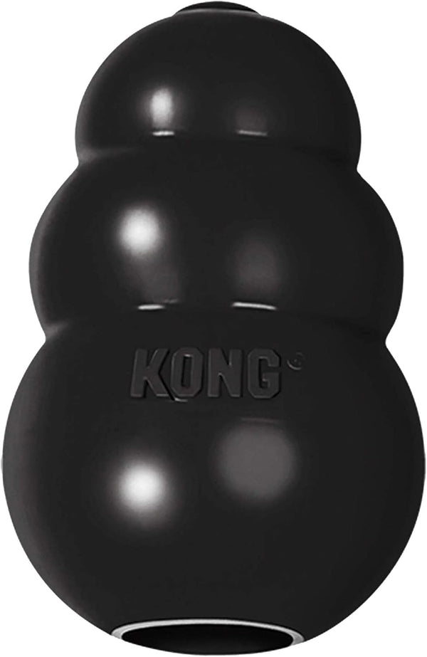 KONG Extreme Fetch & Chew Toy - Durable Natural Rubber for Power Chewers, Treat-Filling Capabilities & Erratic Bounce