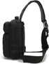 Backpack Pack Pack Tactical Sling Bag for men,Shoulder Molle Assault Range Bags Chest Day Diaper Bag (Black)