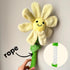 Interactive Dog Plush Toys, Crinkle Flower Rope Toy, Puppy Chew Toys for Teething, Cute Gift for Small and Medium Dogs