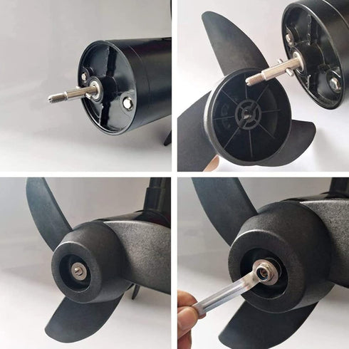 3 28lb 36lb 46lb 12V 24V Trolling Motor Propeller Replacement, Blade Prop Outboard Propeller for Trolling Motors