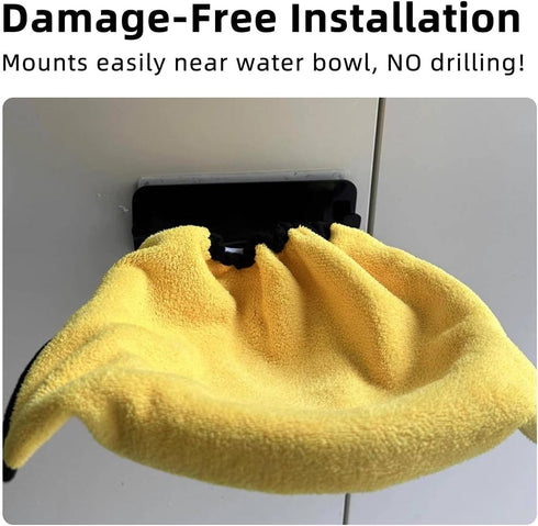 2 Towels(8"x9") MANON ROSA Pet Towel for Drying Dogs Face and Mouth Quick Dry Train Dog to Wipe Face After Drinking