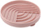 Slow Feeder Dog Bowls, Silicone Dog Feeding Bowls with Suction Cups, Modern Lick Mat Design, Pink