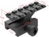 MT100-5 1“ Riser Mount with 5 Slots See-Through Weaver/Picatinny Rail Mount