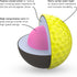 4-Piece P*ss Missile Distance Golf Balls - Design, Surlyn Cover, High Compression Core - Lower Spin, Better Trajectory