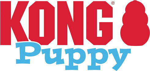 KONG Puppy Chew Toy - Natural Teething Rubber, Stuffable for Extended Playtime, Pink for Large Puppies