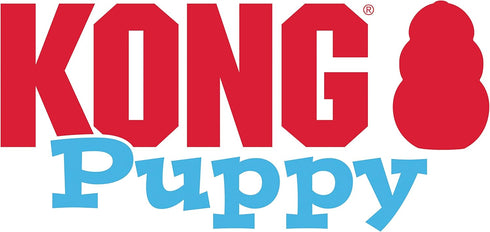 KONG Puppy Natural Teething Rubber Chew Toy, Stuffable Fetch Toy for Small Puppies, Pink