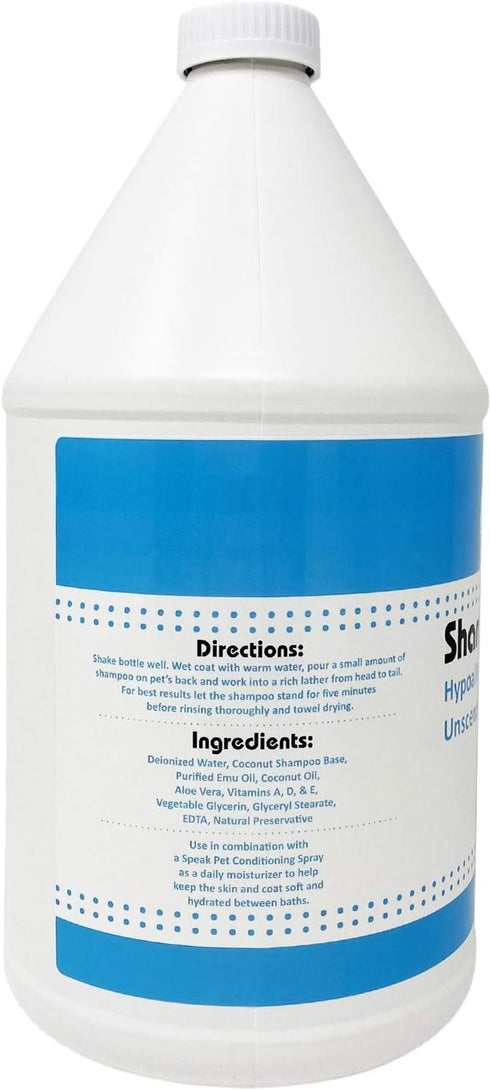 Natural Dog Shampoo - Hypoallergenic Unscented, 1 Gallon